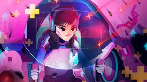 Cartoon Artwork Dva Wallpaper