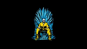 Cartoon Breaking Bad Walter Throne Wallpaper