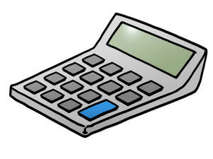 Cartoon Calculator Illustration Wallpaper