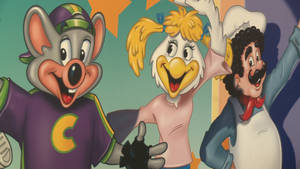 Cartoon Chuck E Cheese Characters Wallpaper