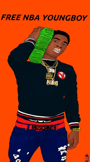 Cartoon Free Nba Youngboy Wallpaper