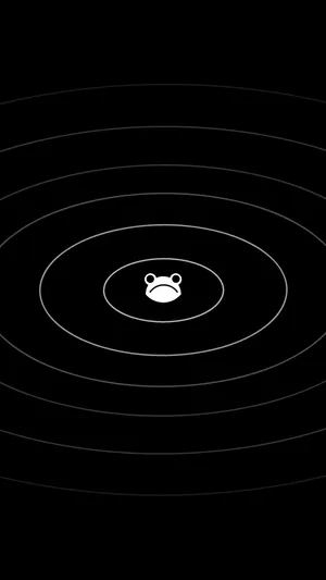 Cartoon Frog Black And White Wallpaper