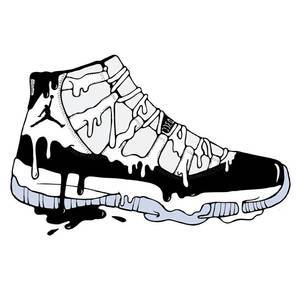Cartoon Jordan Shoes 2009 Wallpaper