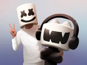 Cartoon Marshmello Hd Wallpaper