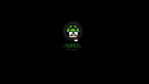 Cartoon Nerd With Green Head Wallpaper