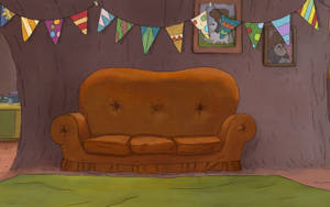 Cartoon Network Brown Couch Wallpaper