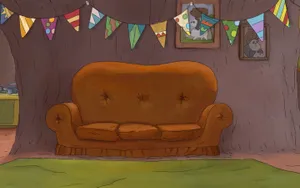 Cartoon Network Brown Couch Wallpaper