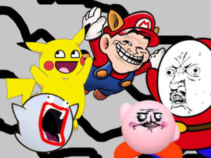 Cartoon With Funny Meme Wallpaper