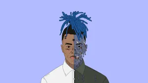 Cartoon Xxxtentacion Ghoulish State Wallpaper