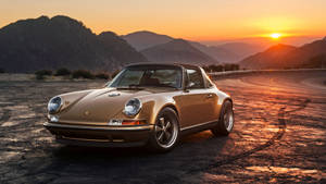 Casablanca Beige Singer Porsche Wallpaper