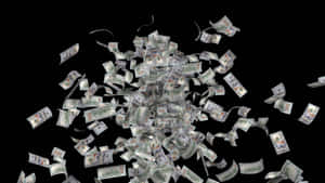 Cash Rain Explosion Wallpaper