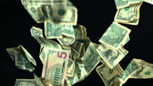 Cash Rain Falling Dollars Wallpaper