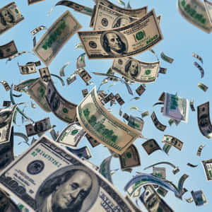 Cash Rain Sky Fall Wallpaper