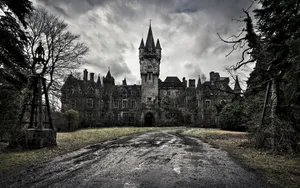 Castle, Old, Sky, Overcast Wallpaper