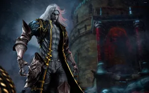 Castlevania Alucard Outside Castle Wallpaper