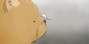Cat And Mouse Friends Wallpaper