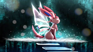 Catch A Glimpse Of The Enchanting Pokemon Sylveon Wallpaper