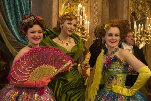 Cate Blanchett With Drizella And Anastasia Wallpaper