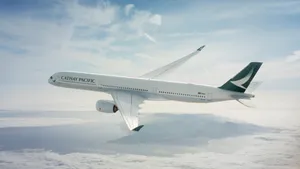 Cathay Pacific Aircraft Landmass Wallpaper