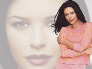Catherine Zeta-jones Pink Outfit Wallpaper