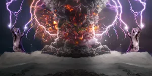 Cats Controlling Thunderstorm Wallpaper