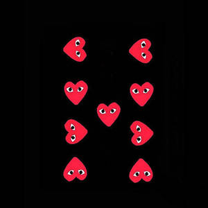 Cdg Heart Letter H Wallpaper