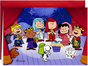 Celebrate Christmas With Snoopy And The Peanuts Gang! Wallpaper