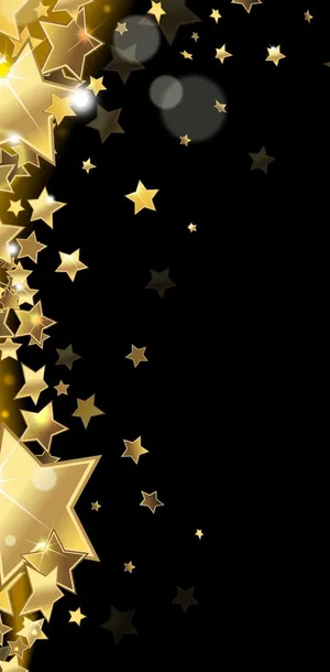 Celebrate Success With A Shower Of Gold Stars Wallpaper
