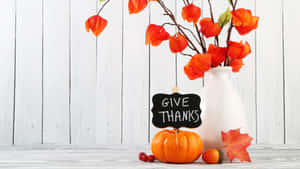 Celebrate Thanksgiving With Delicious Food And Joy Wallpaper