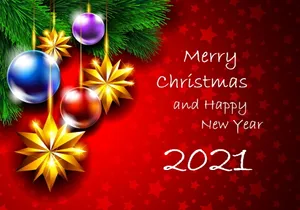 Celebrate The Coming Of 2021 With Joy And Positivity Wallpaper