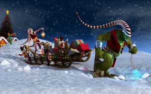 Celebrate The Cool Sights Of Christmas Wallpaper