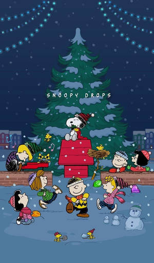 Celebrate The Holidays With Snoopy! Wallpaper