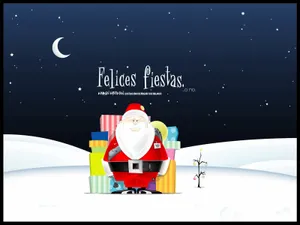 Celebrate The New Year In Style With Santa! Wallpaper