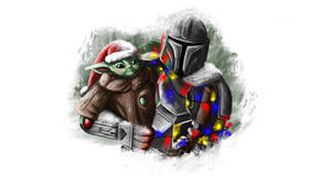 Celebrate The Season With A Star Wars Themed Christmas Wallpaper