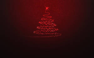 Celebrate These Joyous Holidays With A Vibrant Red Christmas Tree Wallpaper