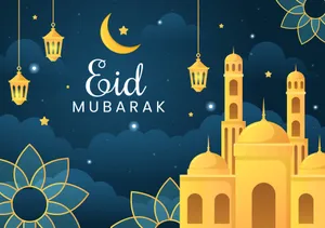 Celebrating The Spirit Of Eid - Eid Mubarak Wallpaper
