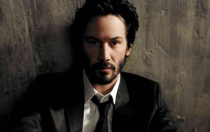 Celebrity Keanu Reeves Suit And Tie Wallpaper