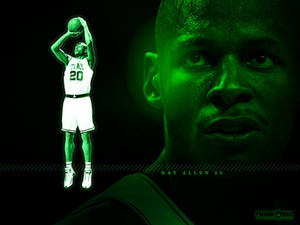 Celebrity Nba Star Ray Allen Wallpaper