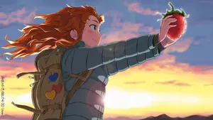 Celeste Madeline Strawberry Wallpaper