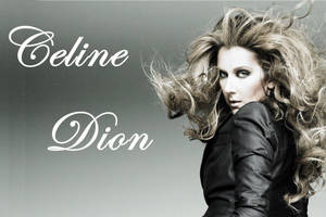 Celine Dion In Leather Jacket Wallpaper