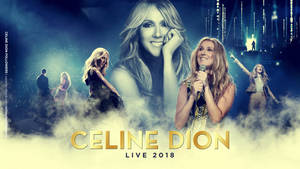 Celine Dion Promotional Live Concert Wallpaper