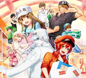 Cells At Work Characters Wallpaper