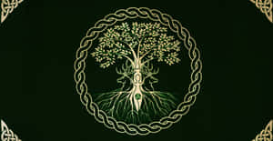 Celtic Irish Druid Tree Wallpaper