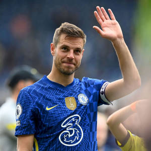 César Azpilicueta Waving To Crowd Wallpaper