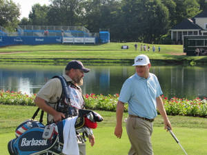 Chad Campbell Walking With Caddie Wallpaper