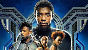 Chadwick Boseman Black Panther Movie Poster Wallpaper