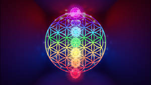 Chakra Arts And Geometric Design Wallpaper