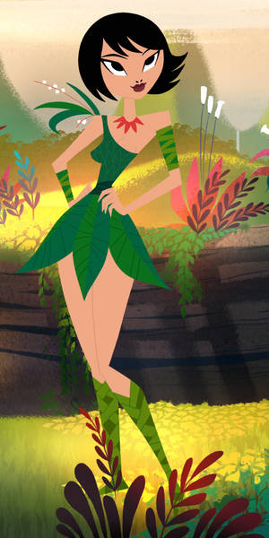 Character Ashi In Samurai Jack Wallpaper