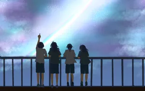 Characters From Your Name Anime Wallpaper