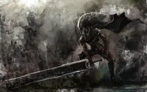 Charcoal Paint Artwork Berserk Guts Wallpaper